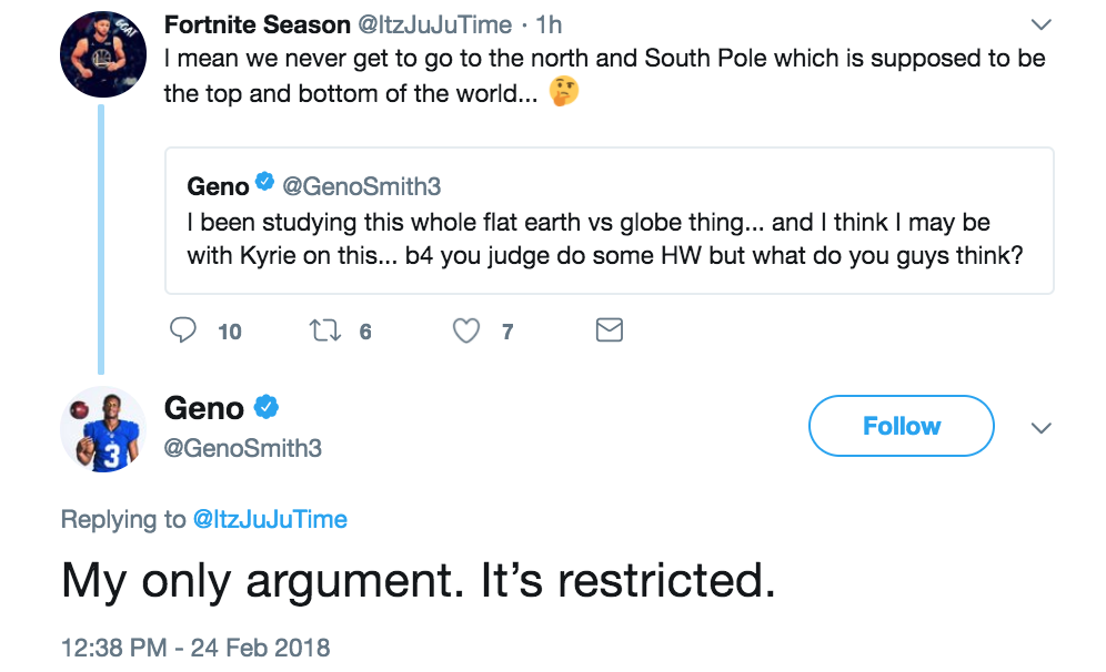 The latest athlete flat-earther is 