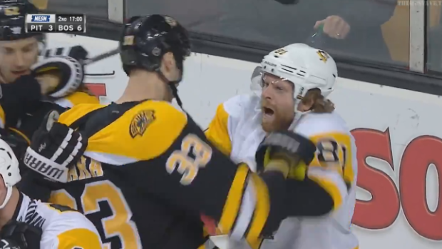 Phil Kessel and Zdeno Chara