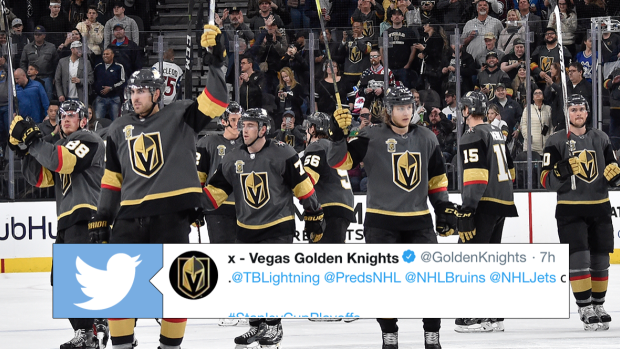 NHL Public Relations on X: The @GoldenKnights gracing your timeline with  kids in the #StanleyCup.  / X