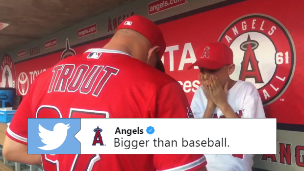 mike trout kids jersey