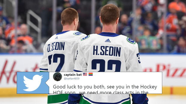The game will miss Henrik and Daniel Sedin