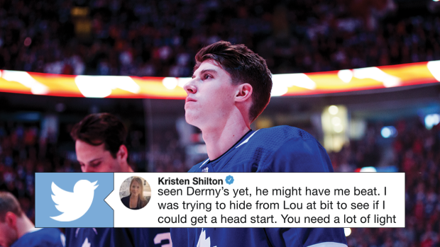 NHL on X: ❌ Playoff Beard ✓ Playoff Mullet Mitch Marner (@Marner93) is  ready. 😂 #StanleyCup  / X