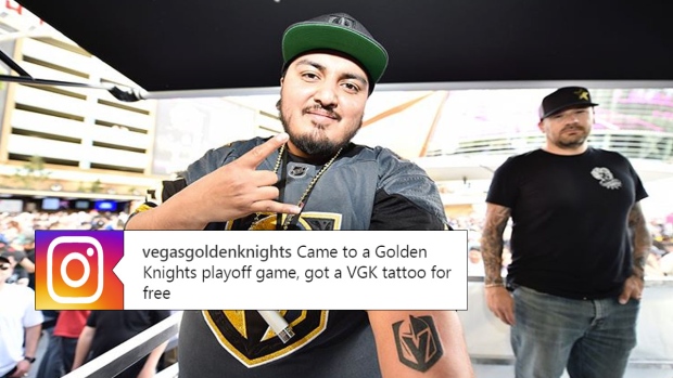 Vegas Golden Knights tattoo