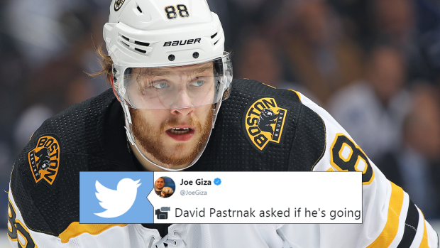 David Pastrnak slammed a reporter’s question after going pointless in ...