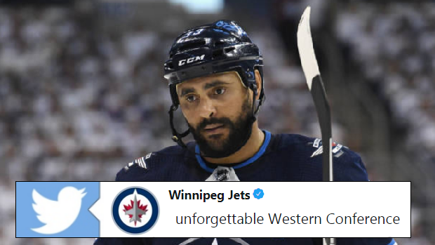 Winnipeg Jets defenceman Dustin Byfuglien.