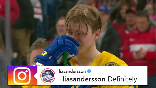 2018 Team Sweden World Junior Championship captain Lias Andersson.