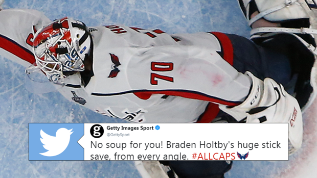 New Braden Holtby 'The Save' merchandise includes awesome bobblehead, signed  photos, and shirt