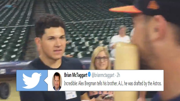 Alex Bregman tells AJ Bregman he was Drafted by Astros video - Sports  Illustrated