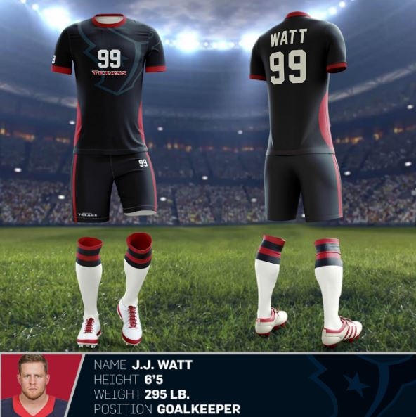 NFL uniforms recreated as soccer kits ahead of the World Cup - Article -  Bardown