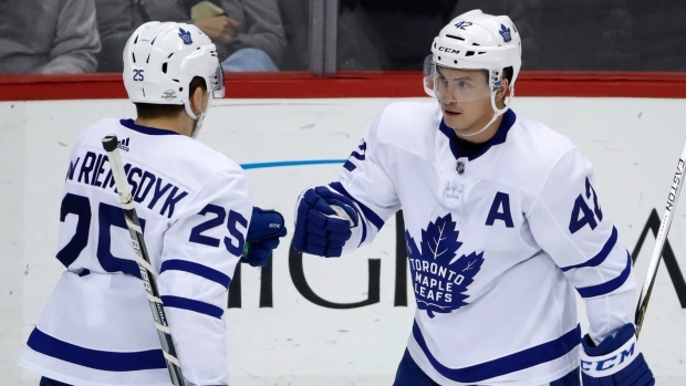 James van Riemsdyk and Tyler Bozak