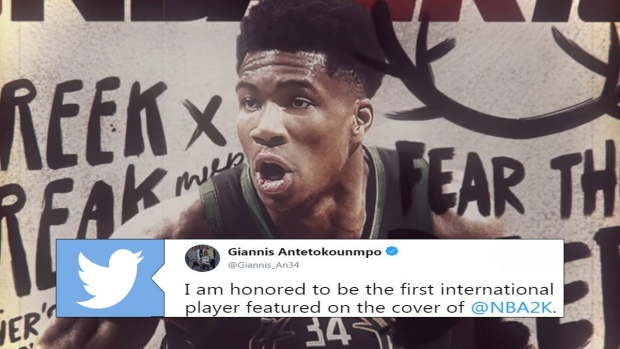 Giannis Antetokounmpo NBA 2K19 cover