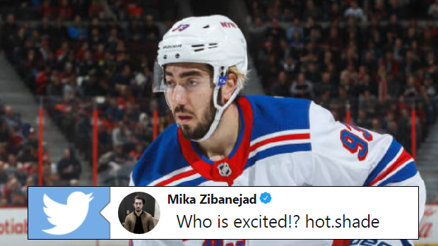 New York Rangers forward Mika Zibanejad.