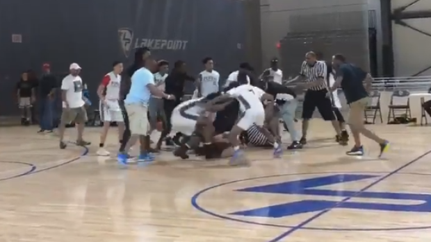 AAU basketball fight