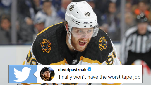 David Pastrnak of the Boston Bruins.