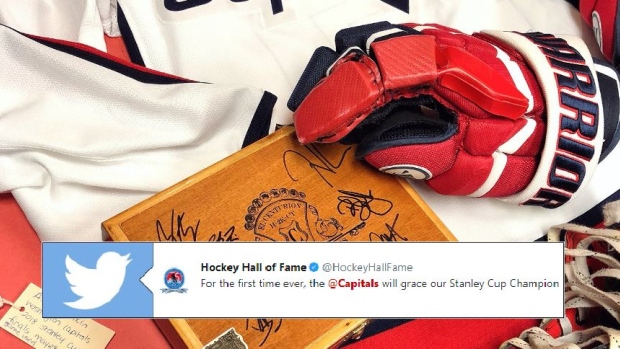 Washington Capitals Stanley Cup Champions Artifacts