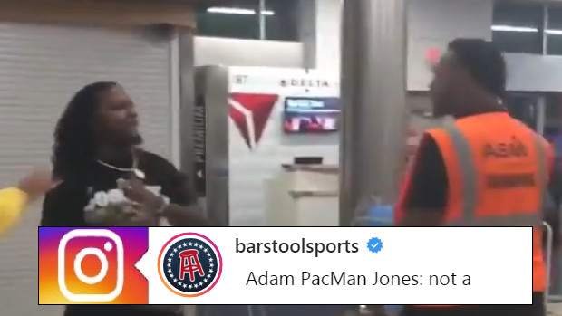 Pacman Jones gets into a fist fight at the Atlanta Airport.