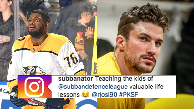 P.K. Subban and Roman Josi