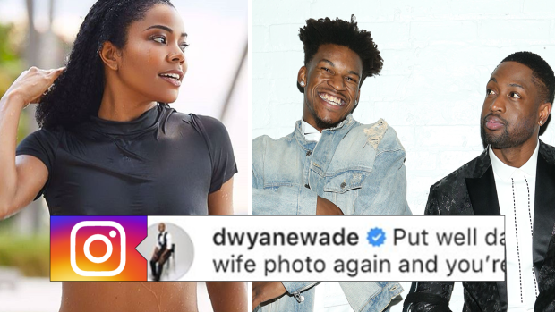 Dwyane Wade catches Jimmy Butler slobbering over his wife