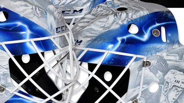 Louis Domingue's mask