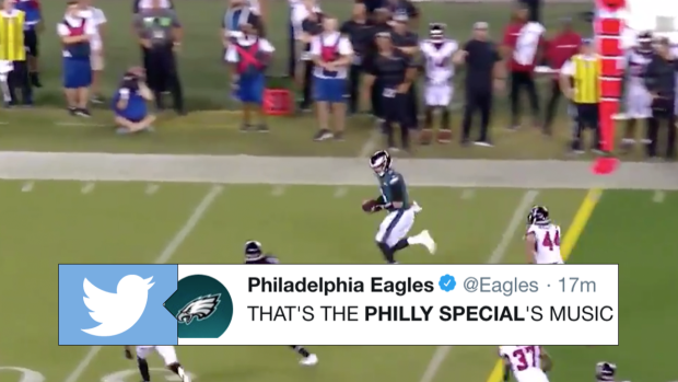 Eagles resurrect Philly Special to spark offense against Falcons