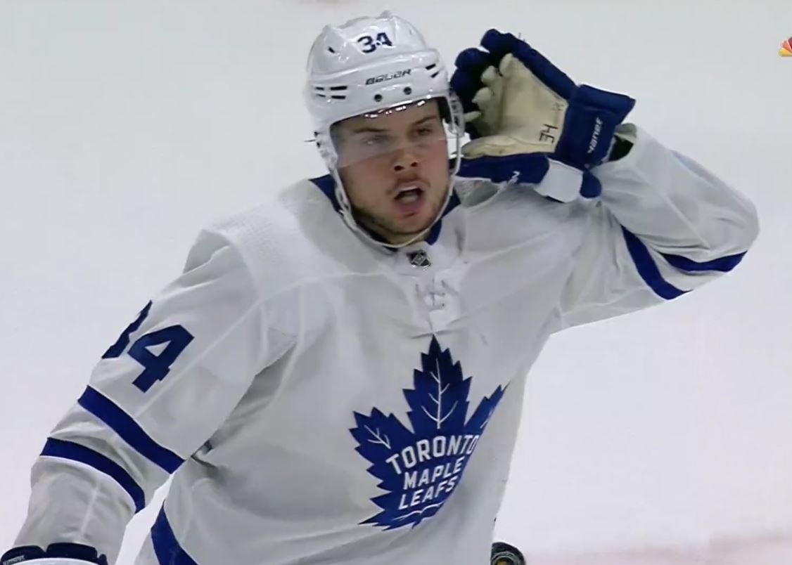 Matthews comments on his epic goal call celebration following Leafs game -  Article - Bardown