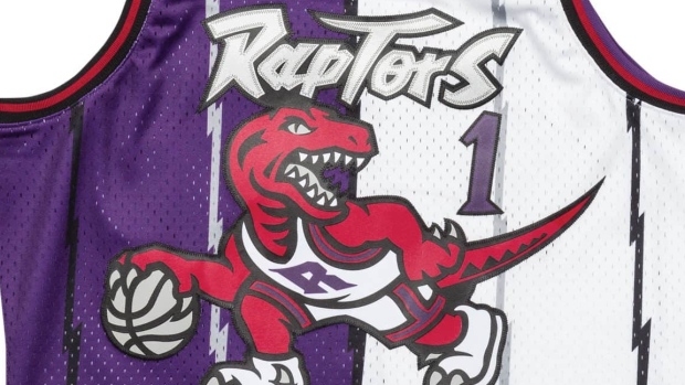 Split Raptors jersey