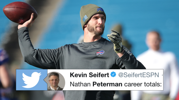 Nathan Peterman can't stop throwing pick sixes (Video)