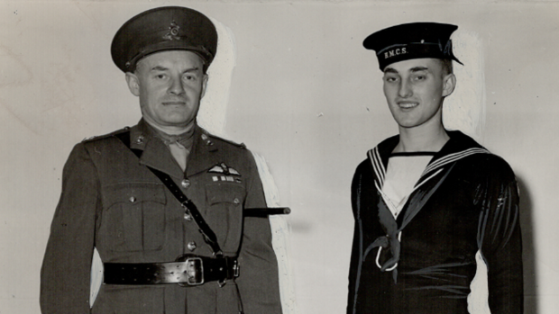 Conn Smythe and his son Stafford Smythe