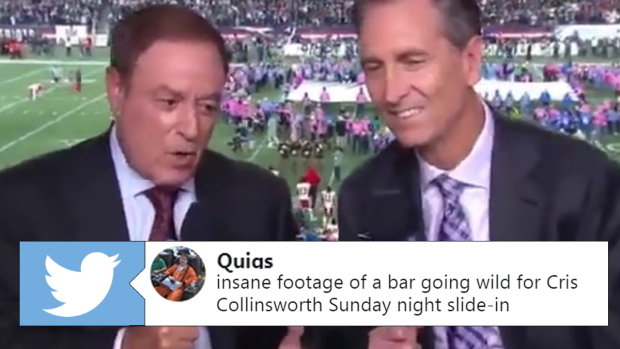 Collinsworth tweets video of slide with Al Michaels 'one final time'