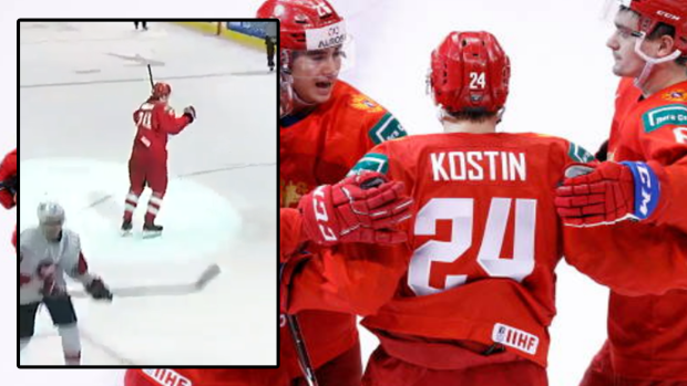 Russia's Klim Kostin apologizes for his on-ice outburst after