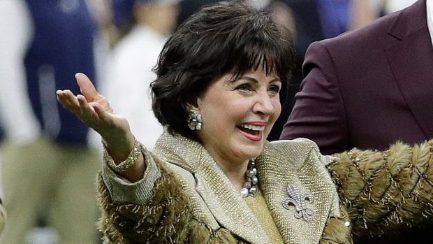 New Orleans Saints - Tom and Gayle Benson at the first practice of