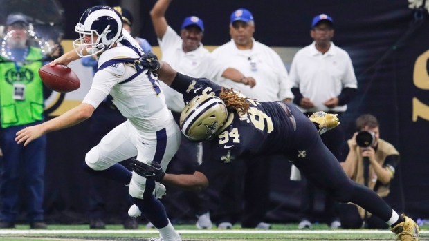 Cameron Jordan and Jared Goff