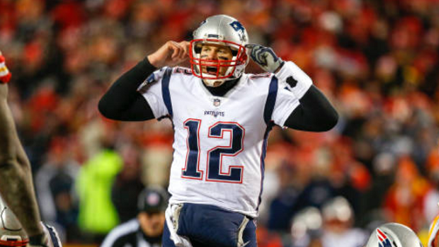 Tom Brady during the AFC Championship.