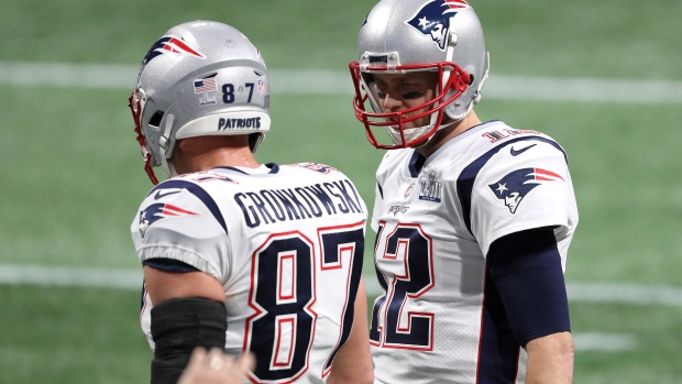 Tom Brady and Rob Gronkowski