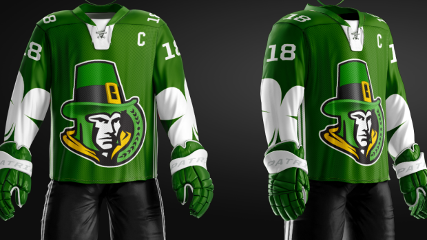 custom NHL St. Patrick's Day jerseys 