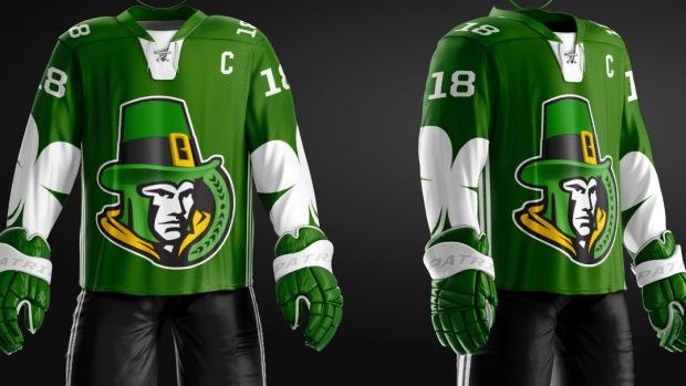 Senators St. Patrick's Day jersey