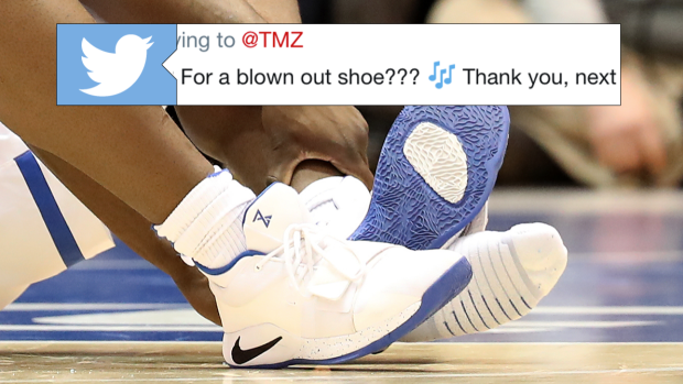 Zion busted shoe sale