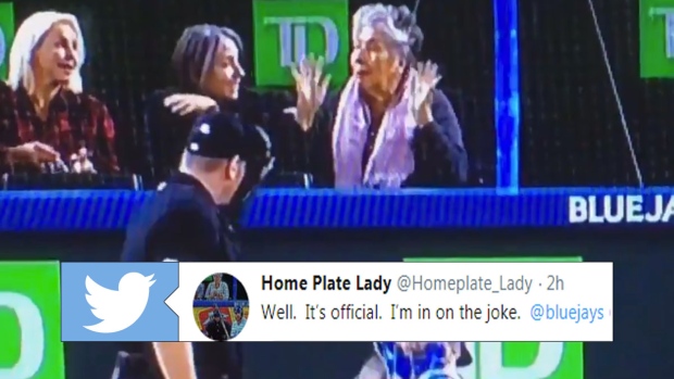 Who is the mystery woman behind home plate at Blue Jays games? A longtime  fan, it turns out