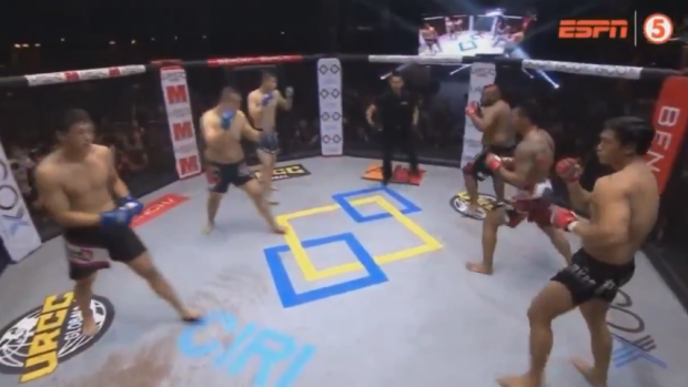 3-on-3 MMA fight