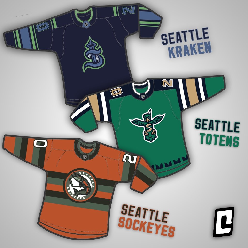 Graphic designer releases concept logos and jerseys for Seattle NHL team -  Article - Bardown