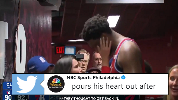 Joel Embiid Was Spotted Sharing A Very Emotional Moment With His