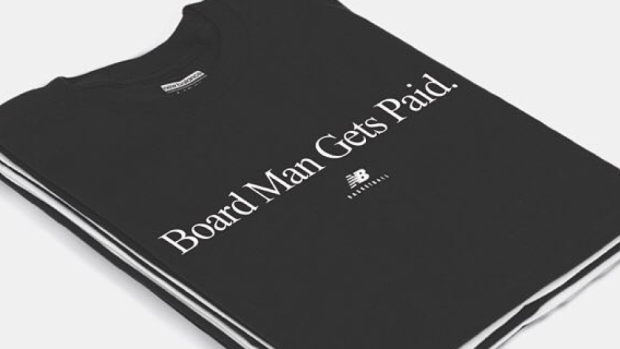 board man gets paid shirt new balance