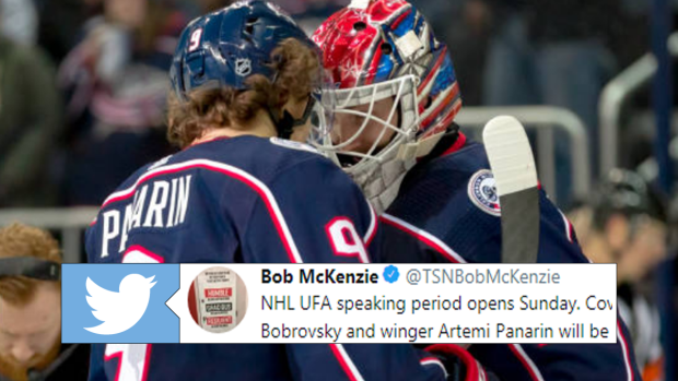 Artemi Panarin, Sergei Bobrovsky