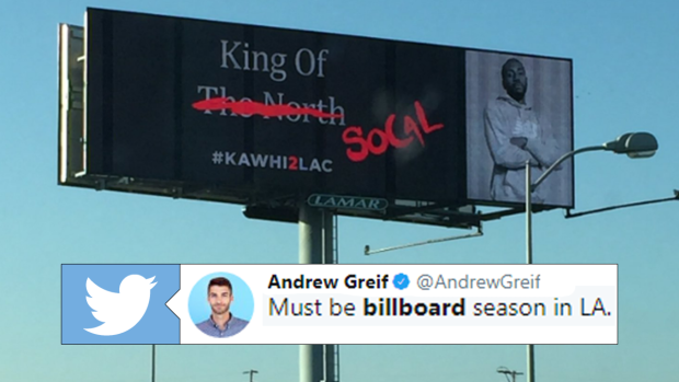 kawhi new balance billboard