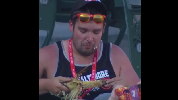 This piece of corn stood no chance against this hungry baseball