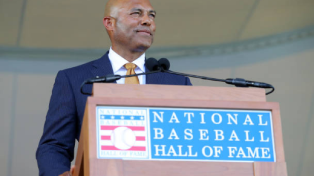 Mariano Rivera the New York Yankees Hall of Famer talks about his firs, mariano  rivera cardboard glove
