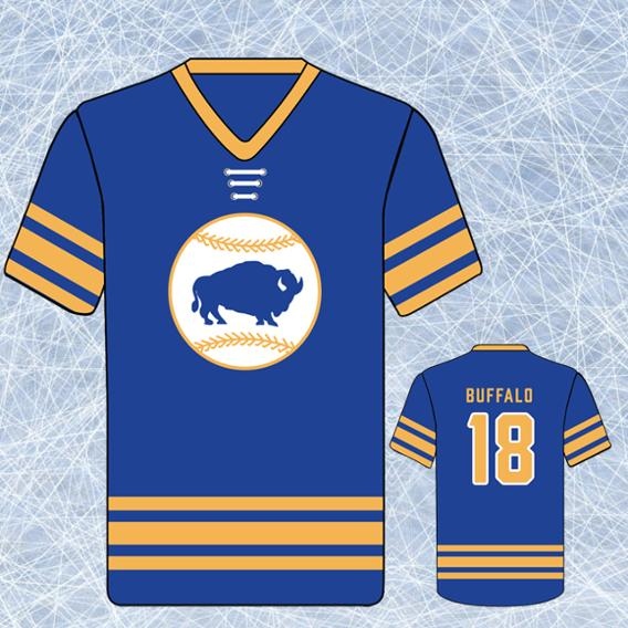 Bisons to wear Sabres' royal blue and gold for 'Hockey Night at