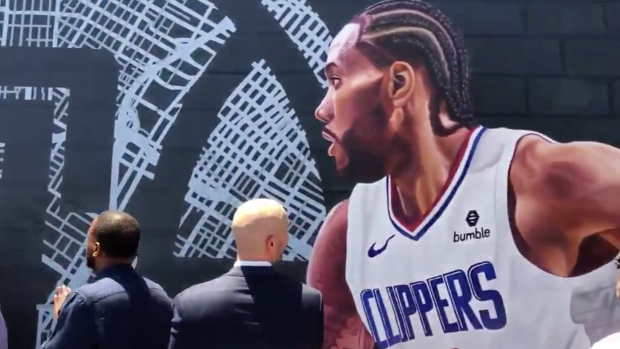 The Clippers Unveiled An Awesome Mural Featuring Kawhi And Paul