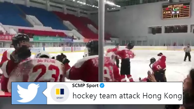 A massive brawl breaks out between Shenzhen and Hong Kong at the National youth Games in China.