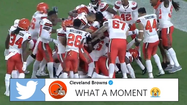 Browns player who lied his way into a tryout, slept at a gym returns TD in  opening game - Article - Bardown
